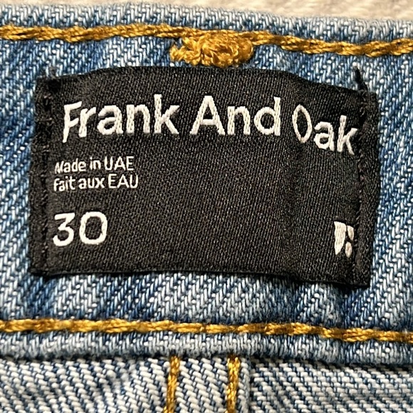 Frank and Oak Stevie Jean Cut off Shorts with side slits. Size 30 - Picture 11 of 13